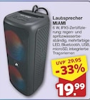 Lautsprecher von MIAMI für 19,99 € bei famila Nordwest im Angebot Lautsprecher von MIAMI im aktuellen famila Nordwest Prospekt