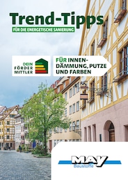 May Baustoffe Prospekt für Forchheim: "Trend-Tipps FÜR DIE ENERGETISCHE SANIERUNG", 12 Seiten, 01.11.2024 - 10.11.2024