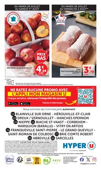 Catalogue Hyper U, 28/07/2026 - 09/08/2026, -60% DE REMISE IMMÉDIATE, 24 pages Prospectus Hyper U en cours, "-60% DE REMISE IMMÉDIATE", 24 pages