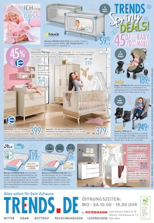 Bett im Trends Prospekt "TRENDS Spring DEALS! - 20% zusätzlich auf alle Gartenmöbel" mit 12 Seiten (Bochum)