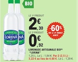Limonade Artisanale Bio - Lorina - E.Leclerc Limonade Artisanale Bio - Lorina à 0,92 € dans le catalogue E.Leclerc