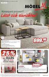 Möbel AS Prospekt "Konsequent preiswert? Lässt sich einrichten!" für Radolfzell, 16 Seiten, 10.10.2026 - 24.10.2026 Möbel AS Prospekt "Konsequent preiswert? Lässt sich einrichten!" für Radolfzell, 16 Seiten, 10.10.2026 - 24.10.2026