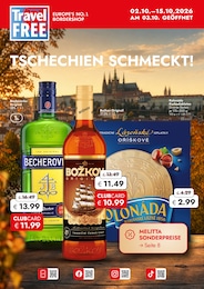 Supermarkt Prospekt von Travel FREE Bernsbach Travel FREE Prospekt: "TSCHECHIEN SCHMECKT!", 12 Seiten, 02.10.2026 - 15.10.2026