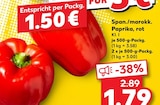 Aktuelles Span./marokk. Paprika, rot Angebot bei Kaufland in Hannover ab 1,50 €