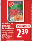 Delikatess-Lachsschinken von GUT&GÜNSTIG für 2,39 € bei EDEKA im Angebot Delikatess-Lachsschinken von GUT&GÜNSTIG im aktuellen EDEKA Prospekt