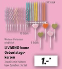 Geburtstagskerzen Angebote von Livarno Home bei Lidl Ahlen für 1,00 €
