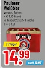 Weißbier im Trinkgut Prospekt Weißbier von Paulaner im aktuellen Trinkgut Prospekt für 14,99 €