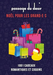 Passage du Désir Catalogue "Noël pour les grand.e.s", 1 page, Bonneuil-en-France,  25/11/2022 - 26/12/2022