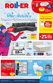 ROLLER Möbel & Einrichtung Prospekt der aktuellen Woche mit 16 Seiten, gültig von 01.02.2026 bis 07.02.2026, in Großbeeren und Umgebung Aktueller ROLLER Möbel & Einrichtung Prospekt in Großbeeren und Umgebung, "Schneeflöckchen Preis-Schöckchen" mit 16 Seiten, 01.02.2026 - 07.02.2026