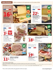 Promos Fromage dans le catalogue "LES HALLES d'automne" de Auchan Hypermarché Fromage en promo dans le catalogue Auchan Hypermarché à la page 6