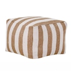 Pouf exterieur raye blc/beige en promo chez B&M Aulnay-sous-Bois à 34,99 €