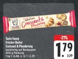 Frischer Butter Croissant & Plunderteig bei EDEKA im Krumhermersdorf Prospekt für 1,79 €