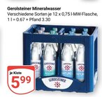 Mineralwasser bei GLOBUS im Prospekt "" für 5,99 €