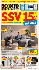 Couchtisch im Sconto SB Prospekt in Freital Aktueller Sconto SB Prospekt mit Couchtisch, "SSV 15% AUF ALLES", Seite 1
