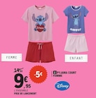 Pyjama court Femme - DISNEY - E.Leclerc à Cholet Pyjama court Femme - DISNEY en promo chez E.Leclerc Cholet à 9,95 €