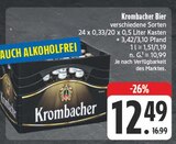Bier Angebote von Krombacher bei EDEKA Kamenz für 12,49 €