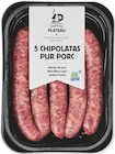 5 Chipolatas Pur Porc - PREMIER PLATEAU en promo chez Intermarché 5 Chipolatas Pur Porc - PREMIER PLATEAU dans le catalogue Intermarché