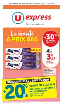 Catalogue U Express de la semaine 26, "U Express", page 1, 23/06/2026 - 05/07/2026 Prospectus U Express en cours, "U Express", page 1 sur 32