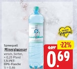Mineralwasser von Spreequell für 0,69 € bei EDEKA im Angebot Mineralwasser von Spreequell im aktuellen EDEKA Prospekt