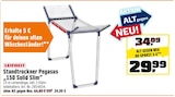 Standtrockner Pegasus "150 Solid Slim" Angebote von Leifheit bei OBI Nürnberg für 29,99 €