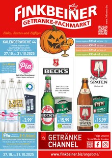 Bier im aktuellen Finkbeiner Prospekt (Kaufbeuren) Bier im Finkbeiner Prospekt "Herzlich Willkommen" mit 12 Seiten (Kaufbeuren)