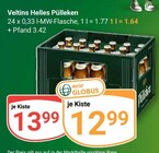 Helles Pülleken im Angebot bei GLOBUS in Krefeld Helles Pülleken Angebote von Veltins bei GLOBUS Krefeld für 12,99 €