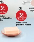 Porte-savon grès effet rubber en promo chez Maxi Bazar Bourg-en-Bresse à 3,19 €