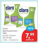 Spülmaschinen-Tabs Angebote von Claro bei budni Stade für 7,99 €