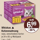 Katzennahrung von Whiskas im aktuellen V-Markt Prospekt für 6,99 €