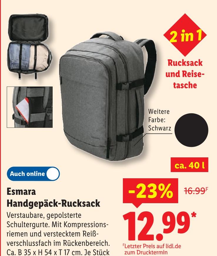Handgepäck-Rucksack