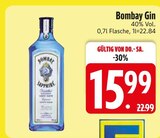Bombay Gin im EDEKA Prospekt Bombay Gin von Bombay im aktuellen EDEKA Prospekt für 15,99 €