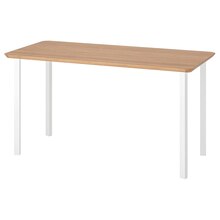 IKEA Hamburg - Tisch Bambus/weiß 140x65 cm Tisch Bambus/weiß 140x65 cm Angebot bei IKEA Hamburg im Prospekt "Click & Collect: Jetzt bestellen und abholen"