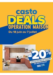 Catalogue Castorama à Ostwald, avec 1 page Prospectus Castorama à Ostwald, "casto DEALS : OPÉRATION MAISON", 1 page, 18/06/2025 - 07/07/2025