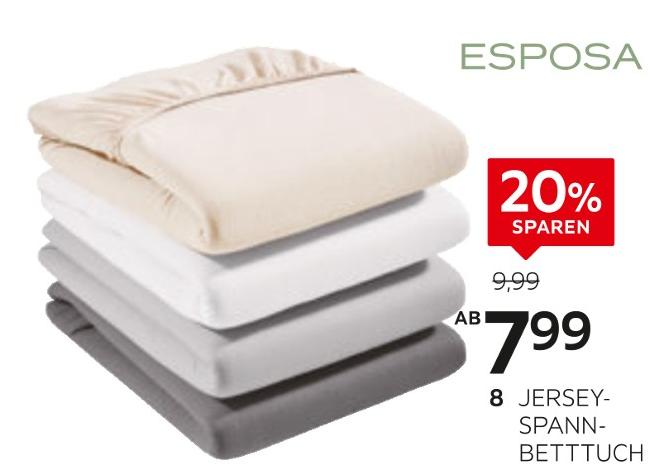 XXXLutz Möbelhäuser Aalen - Jersey-Spannbetttuch Jersey-Spannbetttuch Angebot bei XXXLutz Möbelhäuser Aalen im Prospekt DAS GRÖSSTE JUBILÄUM - FINALE