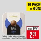 Coffee Balls Angebote von CoffeeB bei Marktkauf Filderstadt für 2,99 €