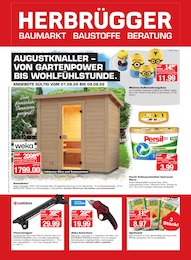 Herbrügger Prospekt für Unna mit 16 Seiten Herbrügger Prospekt für Unna: "AUGUSTKNALLER - VON GARTENPOWER BIS WOHLFÜHLSTUNDE", 16 Seiten, 01.08.2026 - 08.08.2026