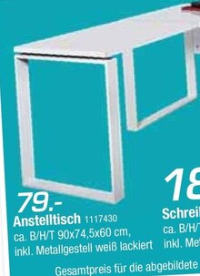 Anstelltisch bei Zurbrüggen in Gütersloh Anstelltisch im Angebot bei Zurbrüggen Gütersloh für 79,00 €