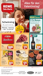 REWE Prospekt "Dein Markt" für Duisburg, 33 Seiten, 10.02.2025 - 15.02.2025