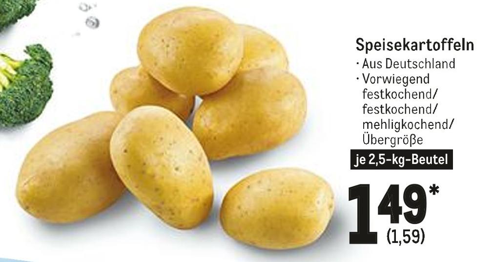Metro Hamburg - Speisekartoffeln Speisekartoffeln Angebot bei Metro Hamburg im Prospekt Food