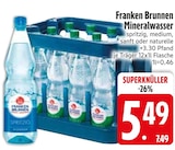 Mineralwasser im Angebot bei EDEKA in Kempten Mineralwasser Angebote von Franken Brunnen bei EDEKA Kempten für 5,49 €