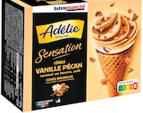Cônes Glacés Vanille Pécan - ADÉLIE à 1,98 € dans le catalogue Intermarché Hyper