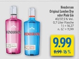 Original London Dry Gin im Angebot bei diska in Görlitz Original London Dry Gin Angebote von Henderson bei diska Görlitz für 9,99 €