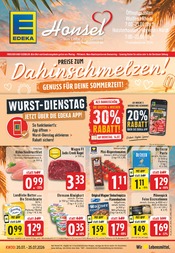 EDEKA Supermarkt Prospekt der aktuellen Woche mit 24 Seiten, gültig von 20.07.2026 bis 25.07.2026, in Dorsten und Umgebung Aktueller EDEKA Supermarkt Prospekt in Dorsten und Umgebung, "Aktuelle Angebote" mit 24 Seiten, 20.07.2026 - 25.07.2026