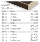 Arbeitsplatten AF 40/133 Angebote bei Holz Possling Berlin für 43,50 €