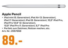 Saturn Kirchhundem - Apple Pencil Apple Pencil Angebot bei Saturn Kirchhundem im Prospekt "APPLE DAYS BEI SATURN!"