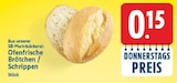 Ofenfrische Brötchen / Schrippen für 0,15 € bei E center im Angebot Ofenfrische Brötchen / Schrippen im aktuellen E center Prospekt