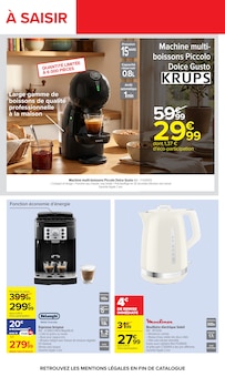 Promotion Cafetière dans le prospectus Carrefour, valable du 13/07/2026 au 27/07/2026 Promo Cafetière dans le catalogue Carrefour du moment à la page 61