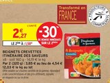 Beignets crevettes - Itinéraire des Saveurs dans le catalogue Intermarché