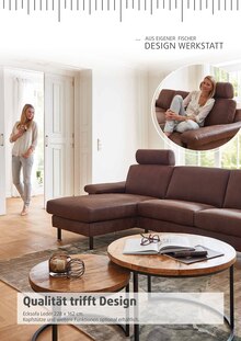 Sofa im Polstermöbel Fischer Prospekt "AUS EIGENER DESIGN WERKSTATT" mit 22 Seiten (Heilbronn)