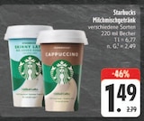 Milchmischgetränk im Angebot bei E center in Plauen Milchmischgetränk Angebote von Starbucks bei E center Plauen für 1,49 €